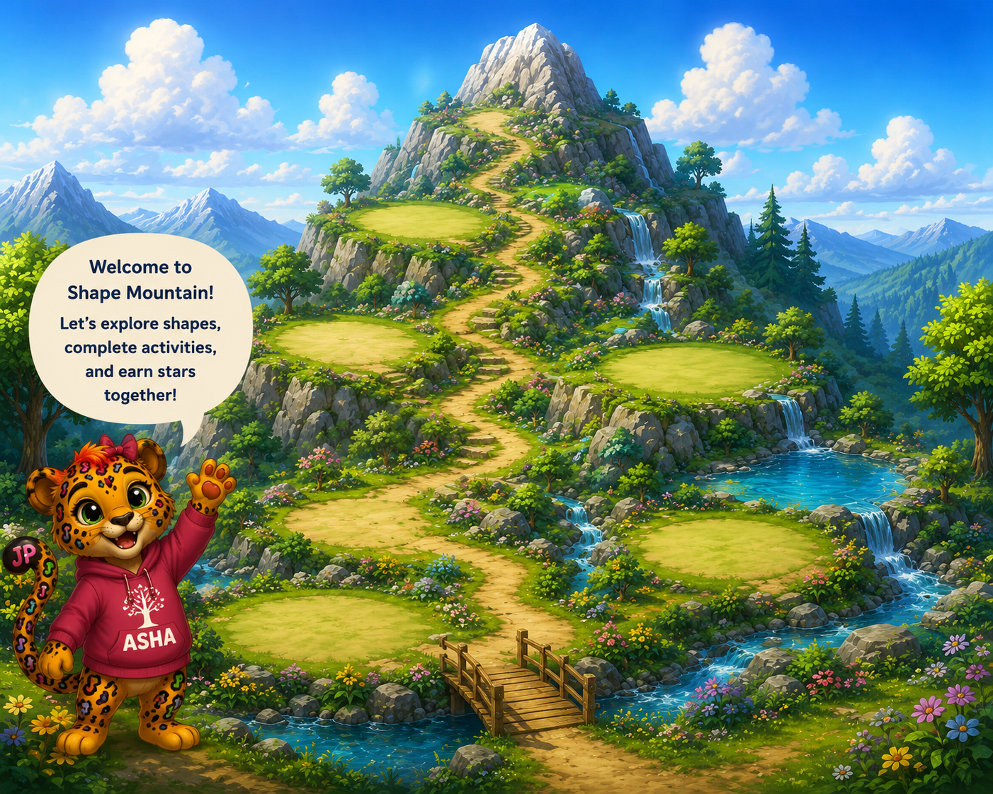 Shape Mountain illustrated world