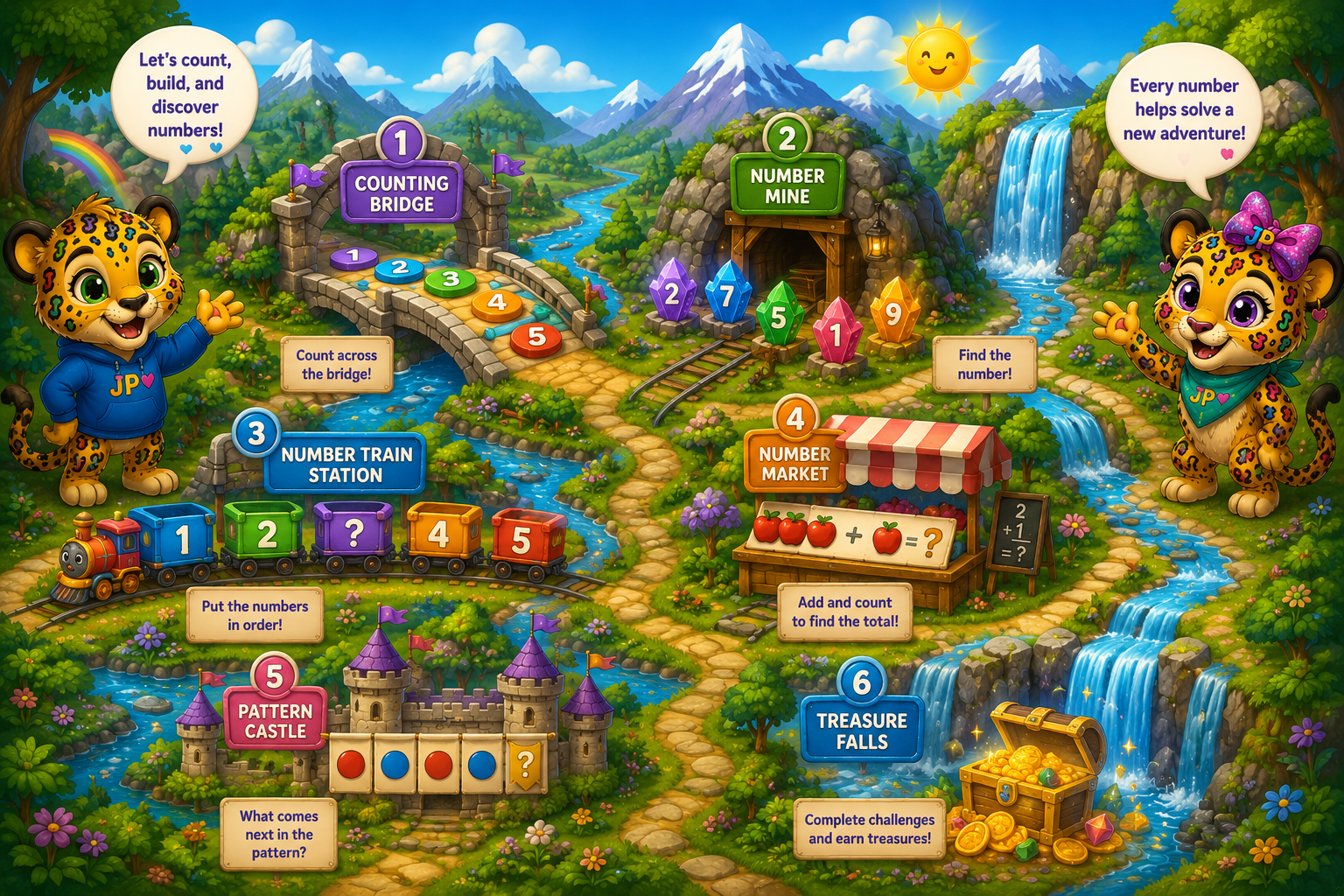 Number Valley illustrated world