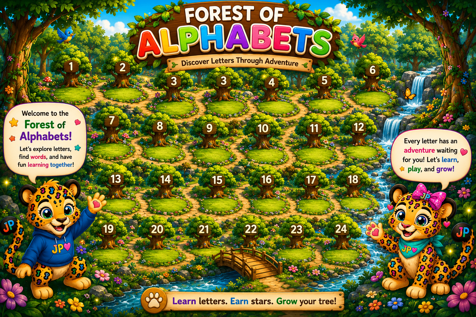 Forest of Alphabets illustrated world