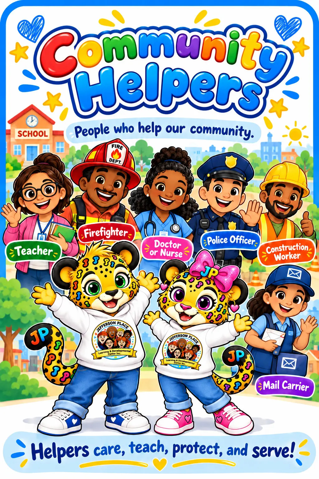 Community Helpers learning page